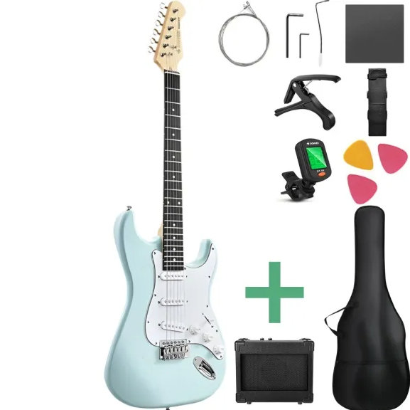Donner DST-80 electric guitar package – Surf Green - Package